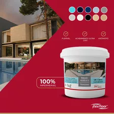 Rejunte Para Piscina Acrílico Flexfloor 1kg Branco