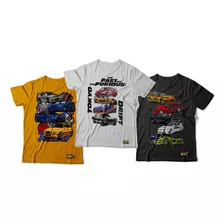 Kit 3 Camiseta Tshirt Carros Jdm Coleção