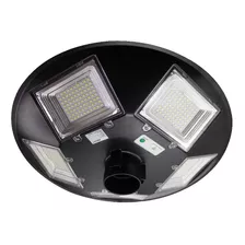 Lampara Led Solar 400w Farol Redondo Para Poste Con Sensor