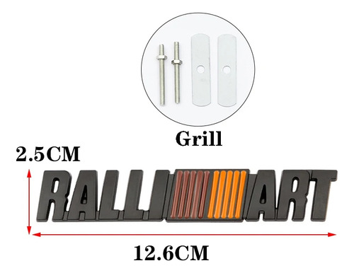 3d Metal Ralli Art Ralliart Logo Para Mitsubishi Lancer 9 10 Foto 7