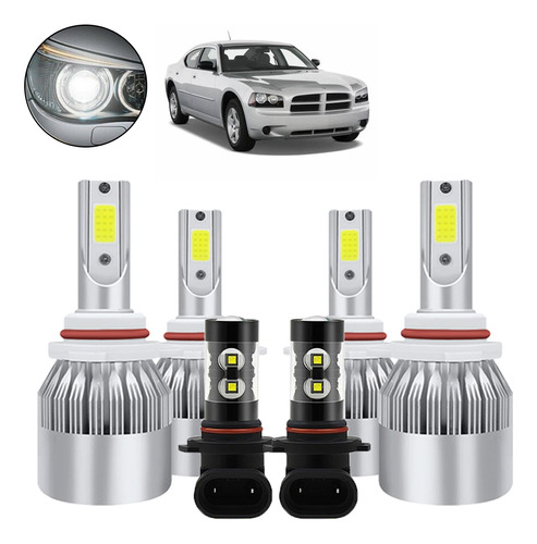 Para Dodge Kit De Luces Led 8000lm Luz Alta+baja+niebla Foto 10