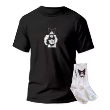 Playera Y Calcetas Anime Kuromi Musculosa Aesthetic Gym Moda