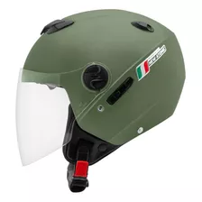 Capacete Aberto New Atomic Elite Tamanho 60 Verde Militar Nf