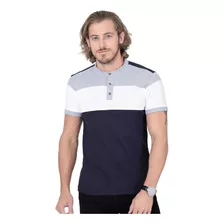 Playera Moda Hombre Stfashion Marino 71603648 Piqué