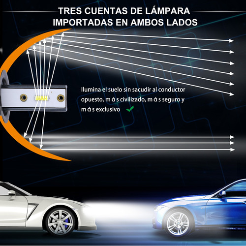 Bauma Kit Led De Faros Delanteros H1 H3 880 881 Para Auto Foto 4