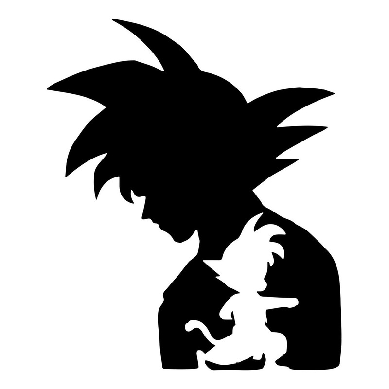 Adesivo Goku Criança Dragon Ball 10cmx15cm Geek Nerd Desenho