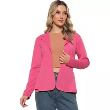 Casaquinho Feminino Social Blazer Terninho Acinturado Cores