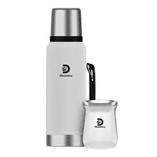 Kit Discovery Termo 1.3l + Mate 236ml Acero Inoxidable Negro