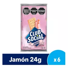 Galletita Club Social Jamón Display X 6 Uni