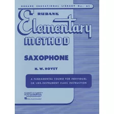 Mtodo Elemental De Rubank - Saxofn (biblioteca Educativa De