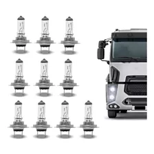 10 Lâmpadas H7 70w 24v Farol Ônibus Caminhão