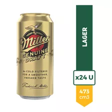 Cerveza Miller Genuine Draft Lata 473ml Pack X24 La Barra