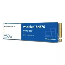 Ssd Western Digital Blue Sn570 250gb Nvme Pcie M2 2280 Azul