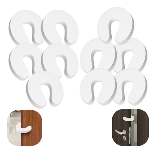 Protetor De Porta Eva Segurança Bebê Salva Dedos Kit 10 Unid