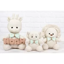 Trio Safari Tricot Amigurumi Personalizado Nicho E Decoração