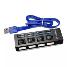 Hub Usb 3.0 4 Portas Alta Velocidade Pendrive Mouse Teclado