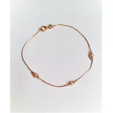 Pulsera Esclava Baño De Oro