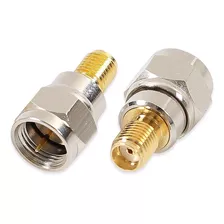 Adaptador / Conector F Tipo Rosca Coaxial Macho A Sma Hembra