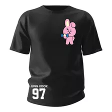 Camiseta Basica Jeon Jungkook 97 Bt21 Desenho Army Kpop
