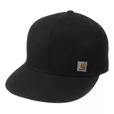 Carhartt Gorra De Ala Plana De Pato Firme Para Hombre, Negr.