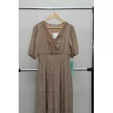 Vestido Manta Café Talla L