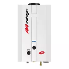 Calentador De Agua A Gas Gn Mirage Flux 6l Blanco