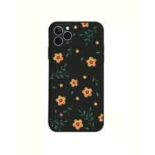 Carcasa Para Samsung Galaxy A20s,de Color Negro Con Flores