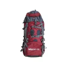 Mochila Safari Sb016bk001-2 65l Roja-naranja Trekking 