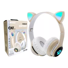 Fone De Ouvido Headphone Bluetooth Sem Fio Wireless Led Cat