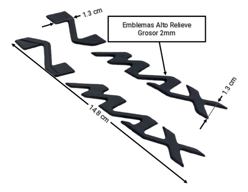 Emblemas N-max 155 Alto Relieve Nmax155 Foto 2