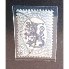 Sello Postal Finlandia - Escudo Nacional 1925 (2m)