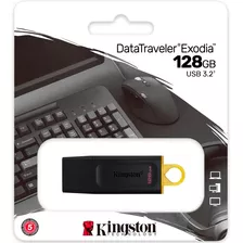 Pendrive Kingston 128gb Usb 3.2 Data Traveler Exodia