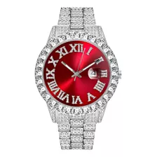 Reloj Moderno For Hombre Impermeable Con Diamantes