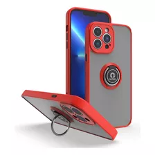 Funda Case Para iPhone 11 Pro Max Ahumado Con Anillo Rojo