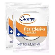 Fita Adesiva Branca 16mm X 50m (pct C/2 Und) - Cremer