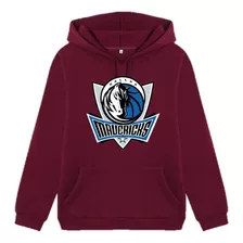 Poleron Nba Mavericks Tipo Canguro Con Capucha Pow Club Colores