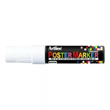 Poster Marker 12mm Artline Colores Básicos Color Blanco