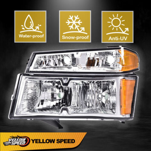 Amber Corner Headlights+bumper Lights Fit For 04-12 Gmc  Ccb Foto 4