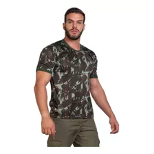 3 Camiseta Camuflada Malha Dry Fit Militar