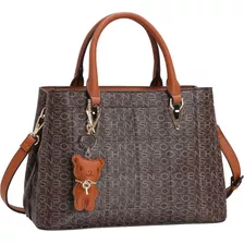 Bolsa Feminina Monograma Matelasse 3483888 Chenson Café