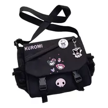 Bolso De Hombro Kuromi Anime Sanrio Cartoon Para Estudiantes