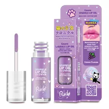 Brillo Labial Manga Sparkle Grape Lip Oil Uva Rude Cosmetics Acabado Brilloso