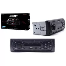 Rádio Automotivo S100 Svart Tech One Mp3 Player Bluetooth