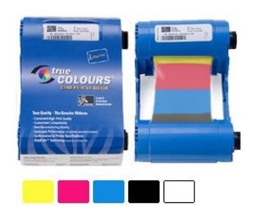 Cinta Color 5 Panel Zebra Impresoras Carnets P110i Y P120i