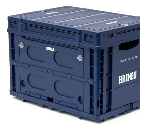 Cajon Plegable Con Tapa Bremen 56x40x36 Cm 30kg/62l 8637 Dgm Azul