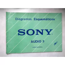 Esquemario Antigo Sony De Audio 3 Vários Modelos