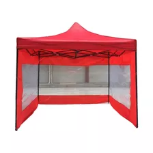 Gazebo De 3×3 Con Laterales Transparentes , Plegable.