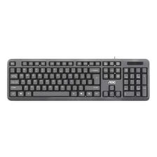 Teclado Alambrico Pc Aoc Kb161 De 104 Teclas Para Oficina D