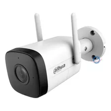 Dahua Cámara Bullet Hfw1230dtstw Ip De 2mp Lente De 2.8 Mm 100 Grados De Apertura Ir Inteligente De Hasta 30mts Wi Fi Micrófono Y Altavoz Integrados Ranura Microsd Protección Ip67 Estilo Bala Blanca