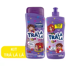 Kit Shampoo + Creme Para Pentear Cachos Infantil Tra La La